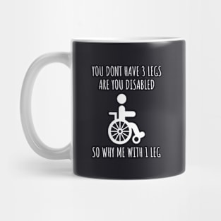 Funny Inspiration For Disabled - Disability No Matter Mug